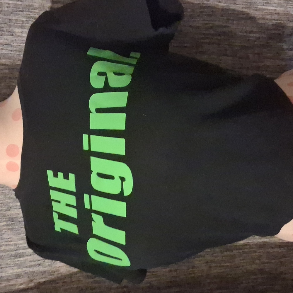 Wild Fable Black Tee with Green Text